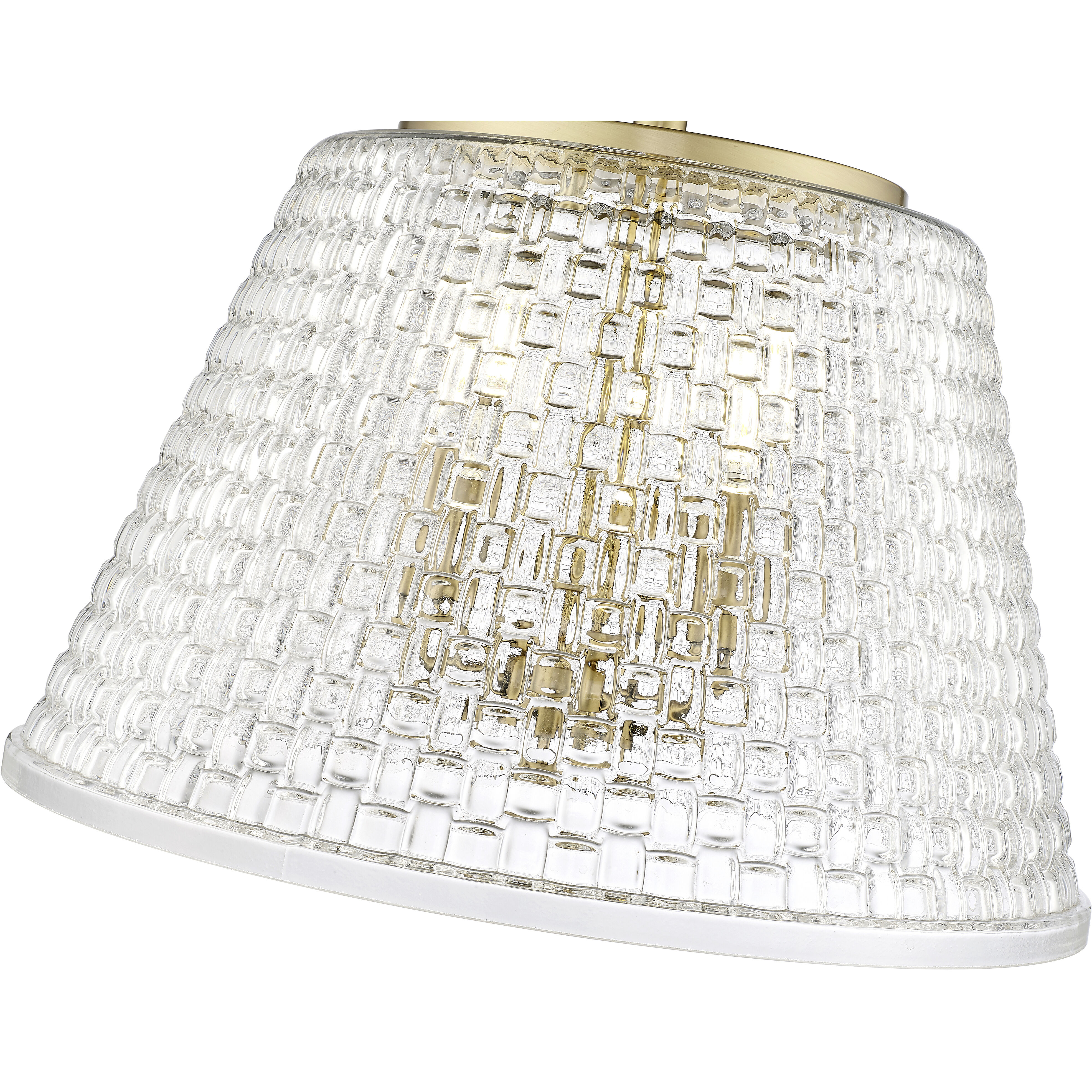 Saben 3 Light 15 inch Vintage Brass Semi-Flush Mount Ceiling Light